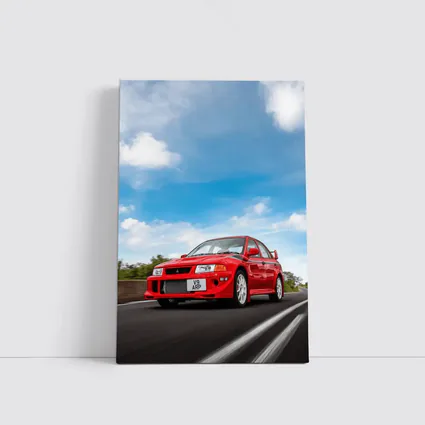 Mitsubishi Lancer Evolution Red Road Speed