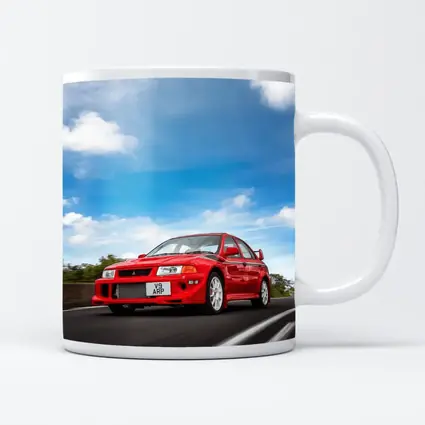 Mitsubishi Lancer Evolution Red Road Speed
