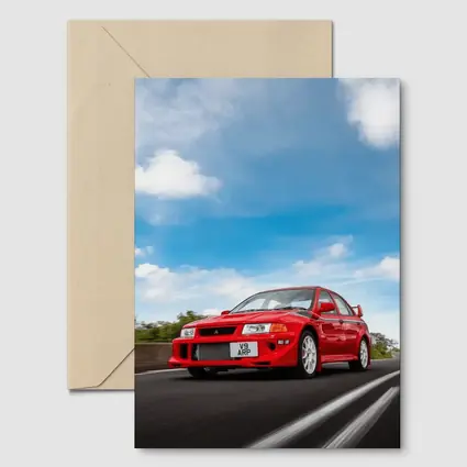 Mitsubishi Lancer Evolution Red Road Speed