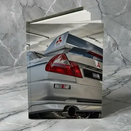 Mitsubishi Lancer Evolution Silver Garage Rear