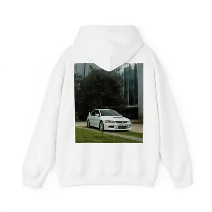 Mitsubishi Lancer Evolution White Urban City