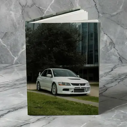Mitsubishi Lancer Evolution White Urban City