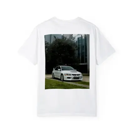 Mitsubishi Lancer Evolution White Urban City