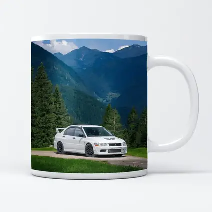 Mitsubishi Lancer Evolution White Mountain Road