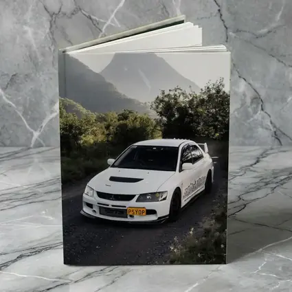 Mitsubishi Lancer Evolution White Mountain Road