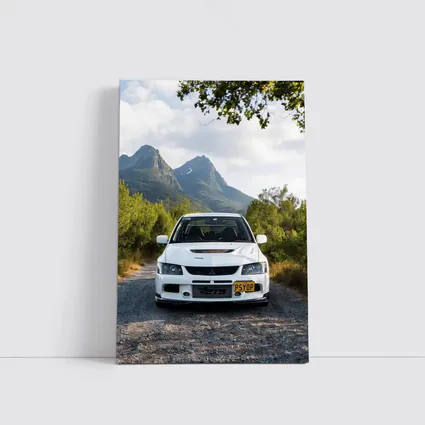 Mitsubishi Lancer Evolution White Mountain Road