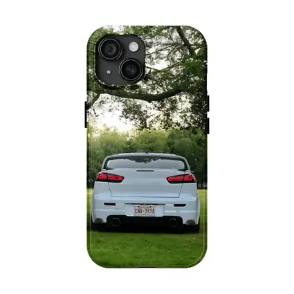 Mitsubishi Lancer White Rear Park Setting