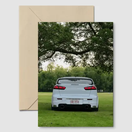 Mitsubishi Lancer White Rear Park Setting