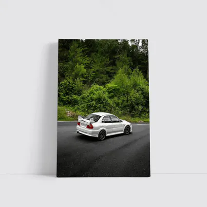 Mitsubishi Lancer Evolution White Mountain Road