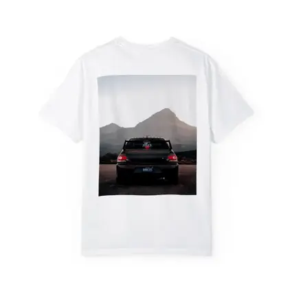Mitsubishi Lancer Evo Mountains Sunset Rear