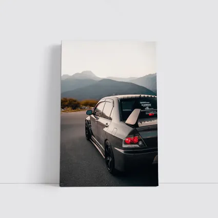 Mitsubishi Lancer Evo Mountain Road Dusk