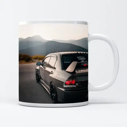 Mitsubishi Lancer Evo Mountain Road Dusk