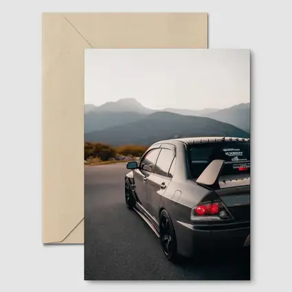 Mitsubishi Lancer Evo Mountain Road Dusk