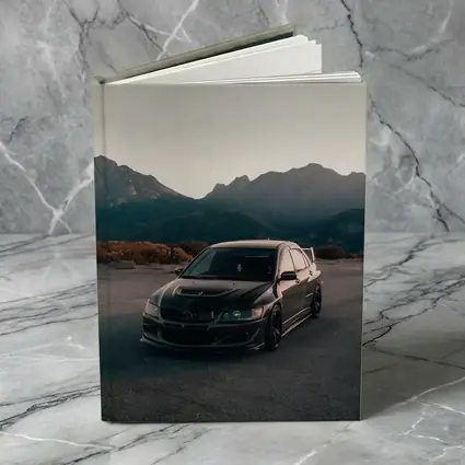Mitsubishi Lancer Evo Black Mountain Backdrop