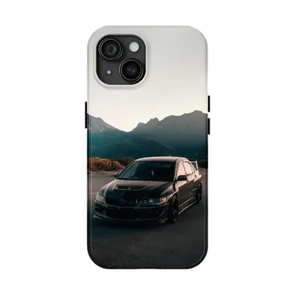 Mitsubishi Lancer Evo Black Mountain Backdrop