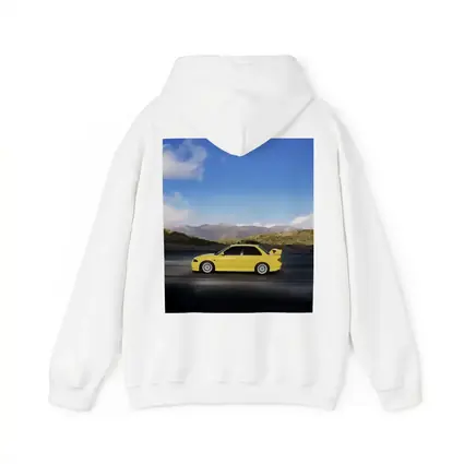 Mitsubishi Lancer Yellow Car Mountain Road