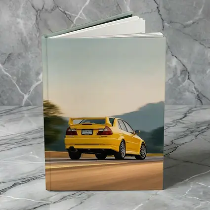 Mitsubishi Lancer Evolution Yellow Mountain Road