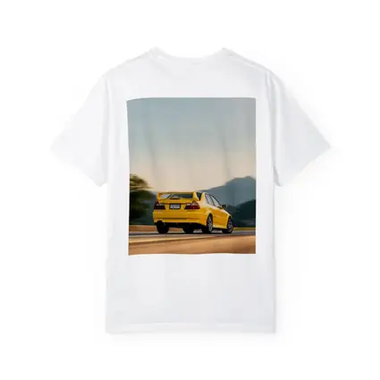 Mitsubishi Lancer Evolution Yellow Mountain Road