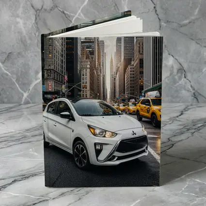 Mitsubishi Mirage White Car New York City