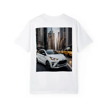 Mitsubishi Mirage White Car New York City