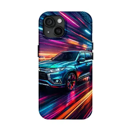 Mitsubishi Outlander Neon City Night Drive