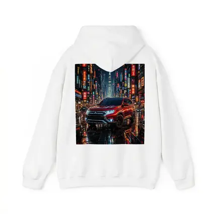 Mitsubishi Outlander Red Neon City Night