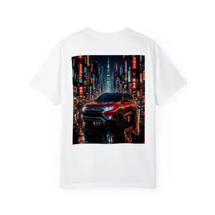 Mitsubishi Outlander Red Neon City Night