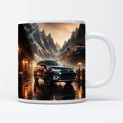 Mitsubishi Outlander SUV Rainy Mountain Dock