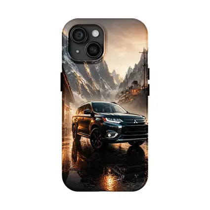 Mitsubishi Outlander SUV Rainy Mountain Dock
