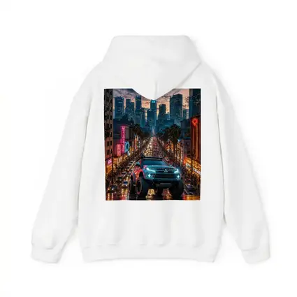 Mitsubishi Pajero Los Angeles Neon City Night