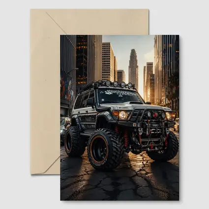 Mitsubishi Pajero Off Road Los Angeles Street