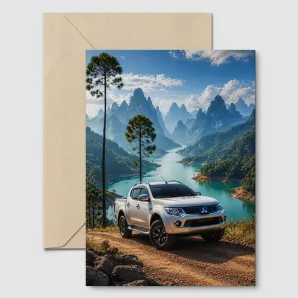 Mitsubishi L200 Triton Mountain River Landscape