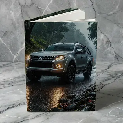 Mitsubishi L200 Triton Rainy Forest Road