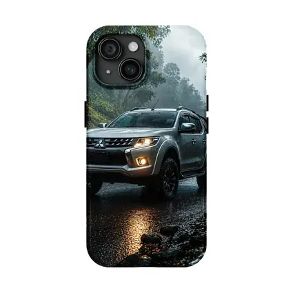 Mitsubishi L200 Triton Rainy Forest Road