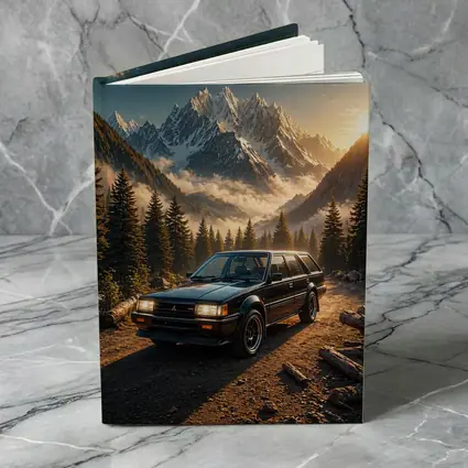 Mitsubishi Classic Wagon Snowy Mountain Forest