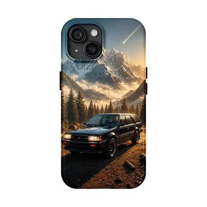 Mitsubishi Classic Wagon Snowy Mountain Forest