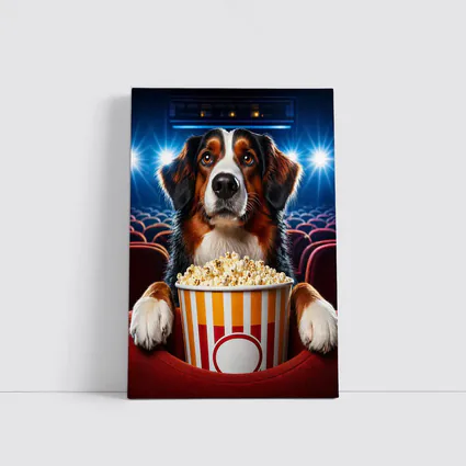 Bernese Mountain Dog Cinema Popcorn Night