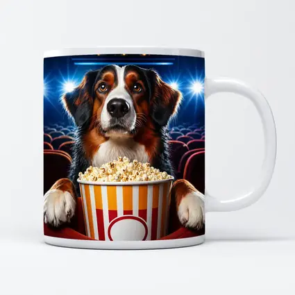 Bernese Mountain Dog Cinema Popcorn Night