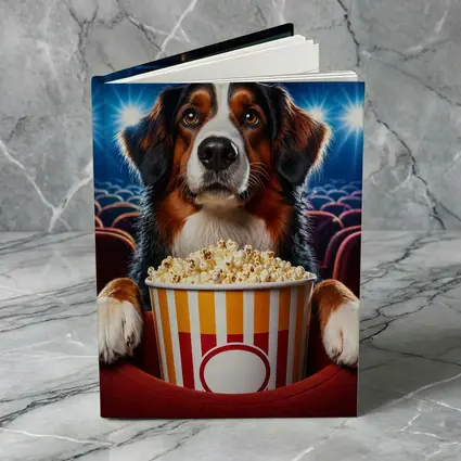 Bernese Mountain Dog Cinema Popcorn Night