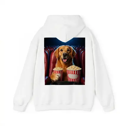 Golden Retriever Dog Cinema Popcorn Movie Night