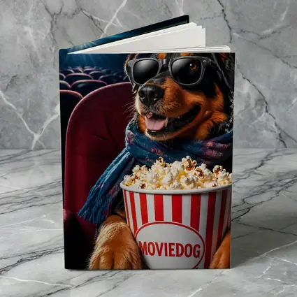 Rottweiler Dog Cinema Popcorn Sunglasses Fun