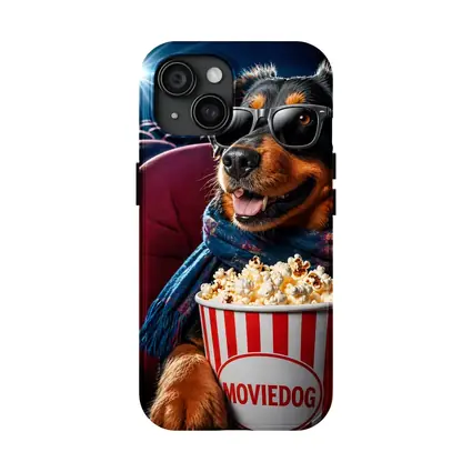 Rottweiler Dog Cinema Popcorn Sunglasses Fun
