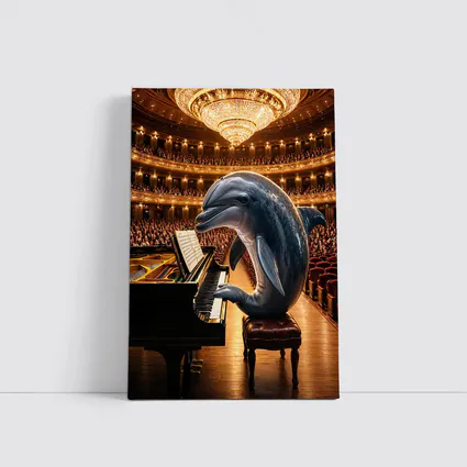 Dolphin Playing Piano Grand Concert Hall