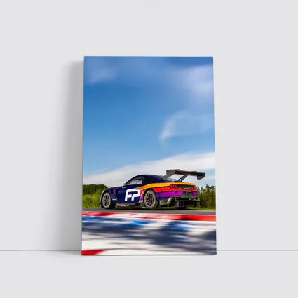 Ford Mustang GT3 Racing on Track