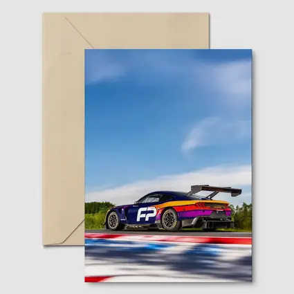 Ford Mustang GT3 Racing on Track