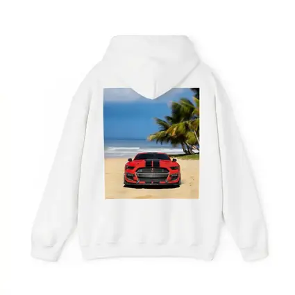 Ford Mustang GT500 Red On Beach