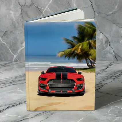 Ford Mustang GT500 Red On Beach