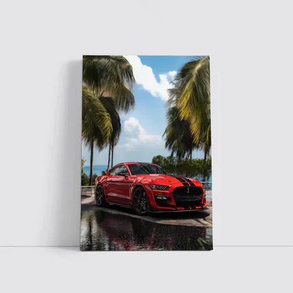 Ford Mustang Shelby GT500 Red Palm Trees