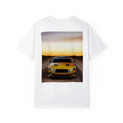 Ford Mustang Golden Sunset Dirt Road