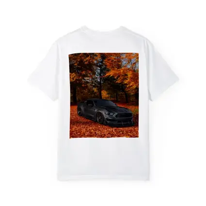 Ford Mustang Shelby Matte Gray Autumn Forest